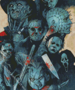 Horror Movies Collage Diamond Painting