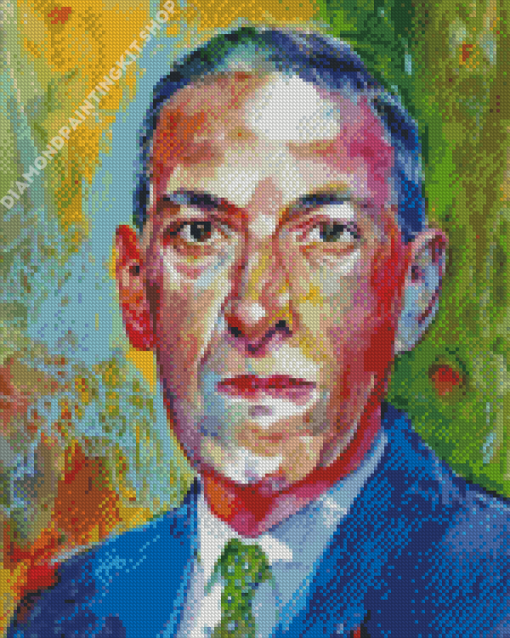 Howard Phillips Lovecraft Portrait Art Diamond Painting