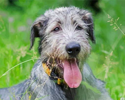 Irish Wolfhound Animal Diamond Painting