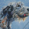 Irish Wolfhound Dog Art Diamond Painting