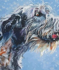 Irish Wolfhound Dog Art Diamond Painting