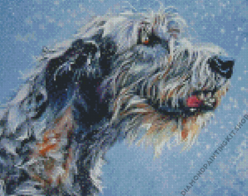 Irish Wolfhound Dog Art Diamond Painting