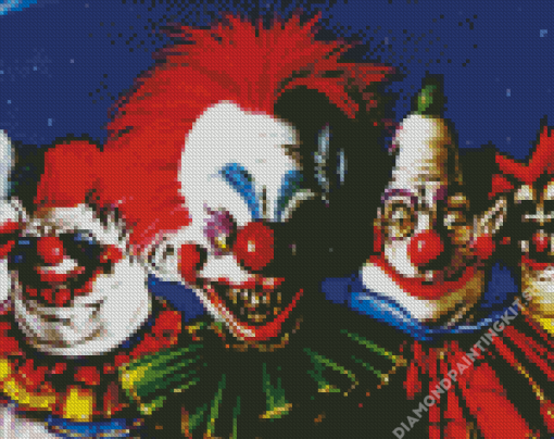 Killer Klowns From Outer Space Horror Movie Diamond Painting