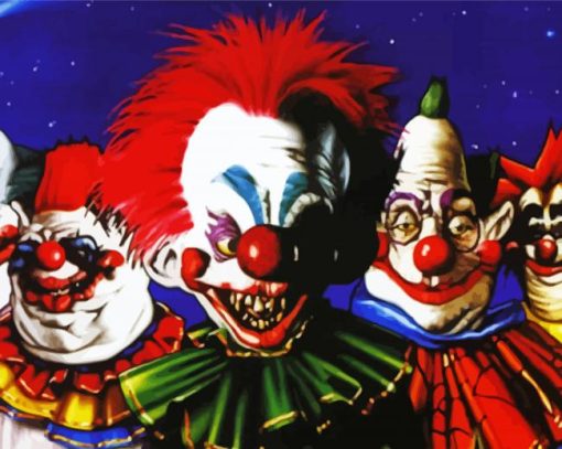 Killer Klowns From Outer Space Horror Movie Diamond Painting