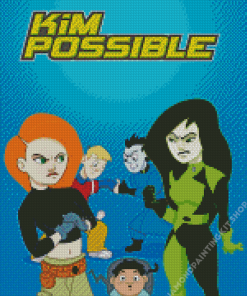 Kim Possible Animation Diamond Painting