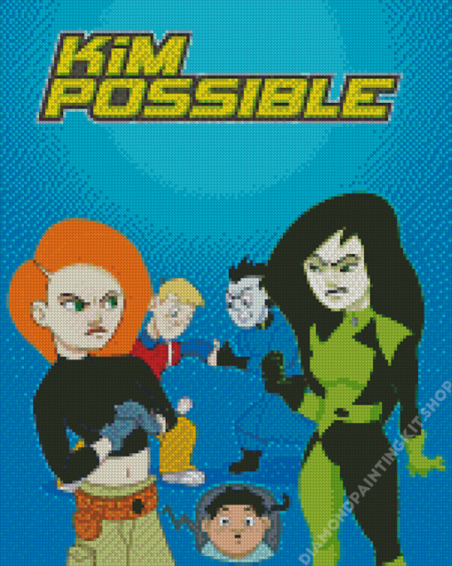 Kim Possible Animation Diamond Painting