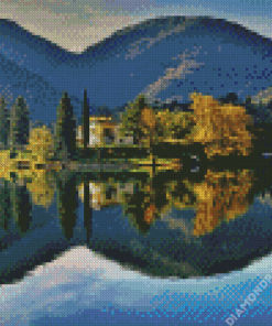 Lake Idro Landscape Diamond Painting