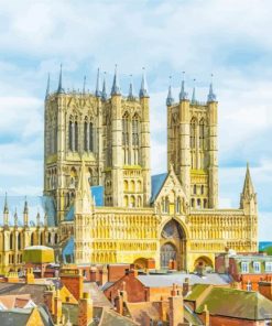 Lincoln Cathedral In England Diamond Painting