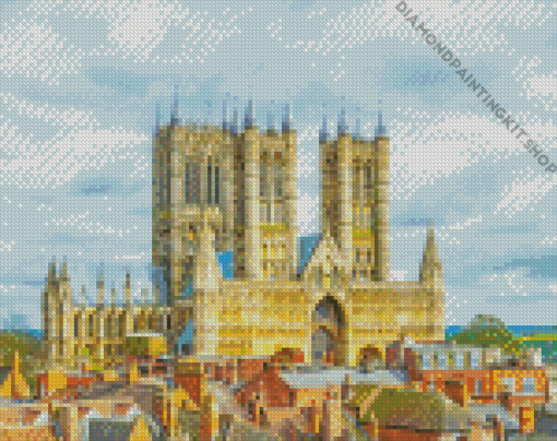 Lincoln Cathedral In England Diamond Painting