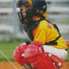 Little Boy Playing Baseball Diamond Painting