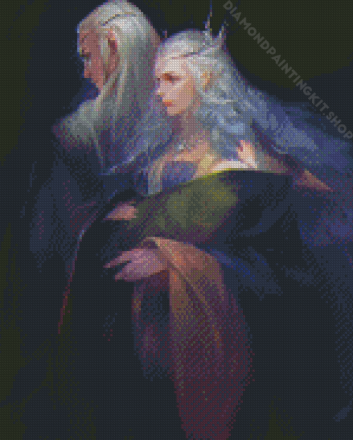 Lord Of The Rings Elf Couple Diamond Painting