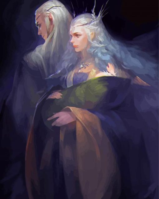 Lord Of The Rings Elf Couple Diamond Painting