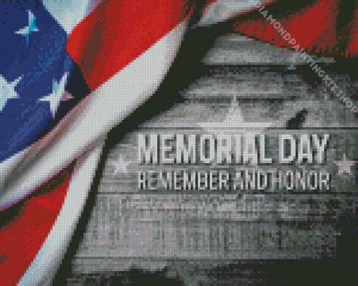 Memorial Day Poster Diamond Painting