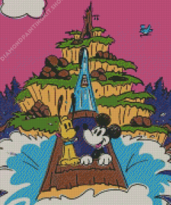 Mickey Mouse In Splash Mountain Diamond Painting