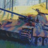 Military Tank Panther Diamond Painting