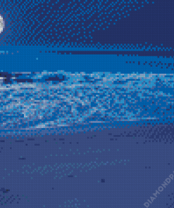 Moon And Ocean Diamond Painting