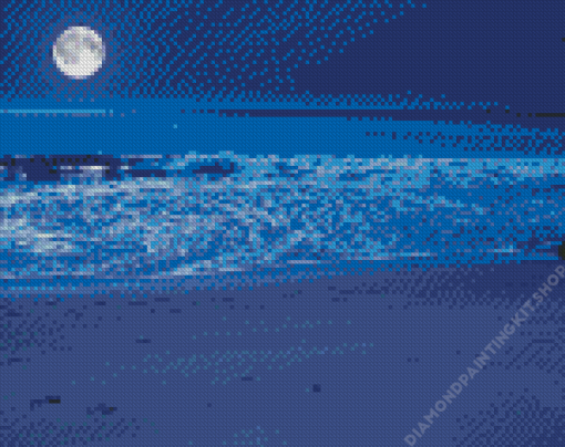 Moon And Ocean Diamond Painting