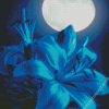 Moon Lily At Night Diamond Painting