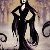 Morticia Addams Art Diamond Painting