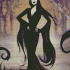 Morticia Addams Art Diamond Painting