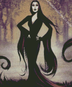 Morticia Addams Art Diamond Painting