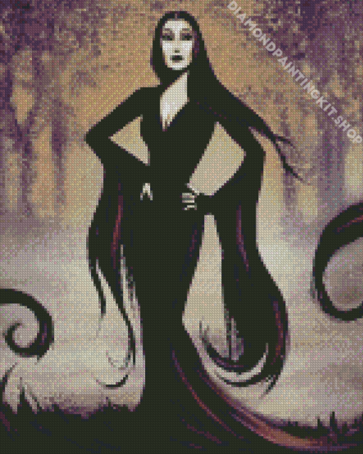 Morticia Addams Art Diamond Painting