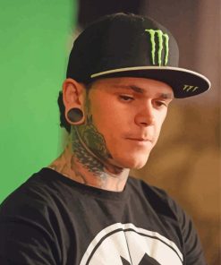 Motorcycle Racer Tai Woffinden Diamond Painting