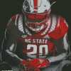 NC State Wolfpack Player Art Diamond Painting