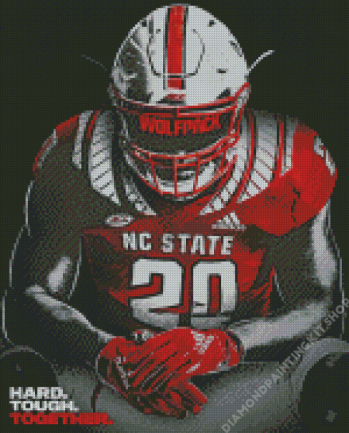 NC State Wolfpack Player Art Diamond Painting