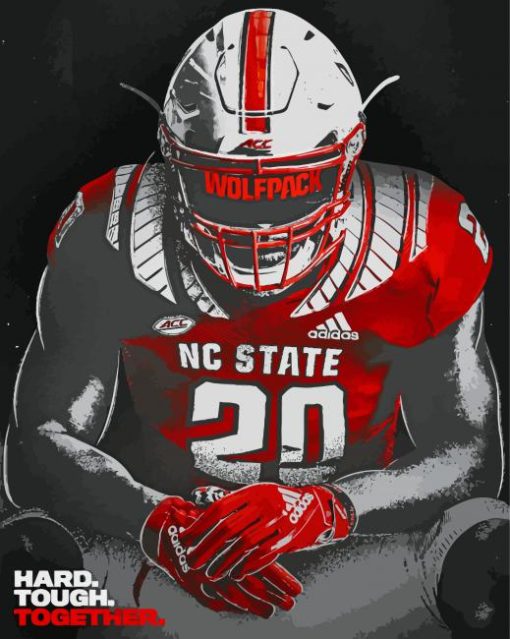 NC State Wolfpack Player Art Diamond Painting