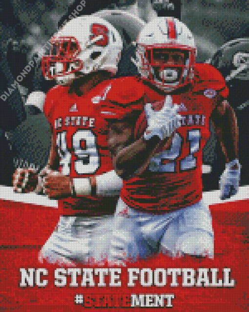 NC State Poster Football Diamond Painting