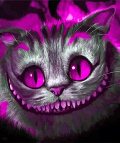 Pink Cheshire Cat Diamond Painting