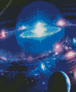 Planets And Stars Diamond Painting