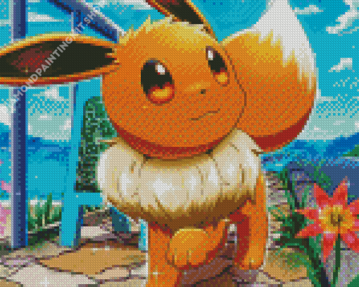 Pokemon Eevee Diamond Painting