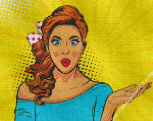 Pop Girl Wow Diamond Painting