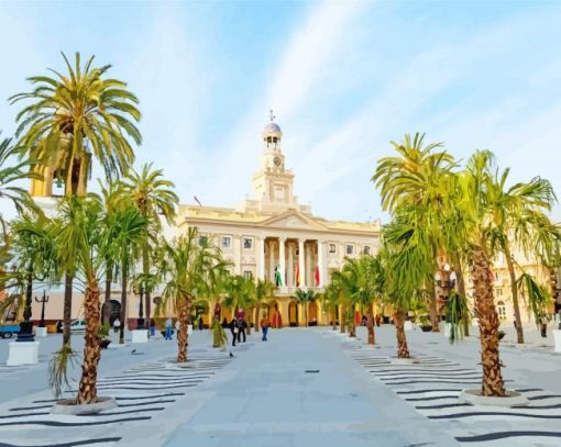 Cadiz Old Town Hall Diamond Painting