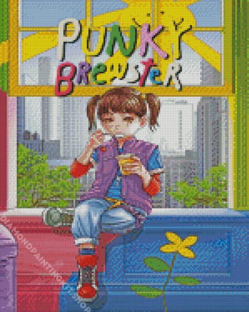 Punky Brewster Poster Art Diamond Painting