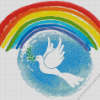 Rainbow And Dove Bird Diamond Painting