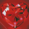 Red Diamond Heart Diamond Painting