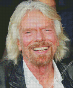 Richard Branson Laughing Diamond Painting