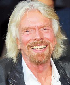 Richard Branson Laughing Diamond Painting