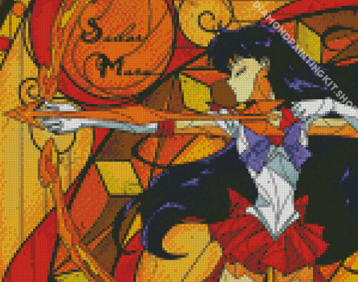 Sailor Mars Anime Girl Diamond Painting