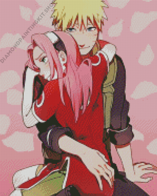 Sakura And Naruto Diamond Painting