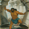 Samson And Pillars Diamond Painting