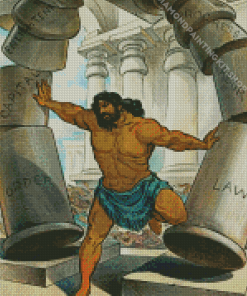 Samson And Pillars Diamond Painting