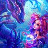 Sea Dragon And Mermaid Diamond Painting