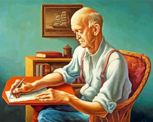 Self Portrait Thomas Hart Benton Diamond Painting