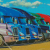 Semi Trucks Diamond Painting