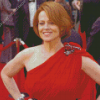 Sigourney Weaver In Red Dress Diamond Painting