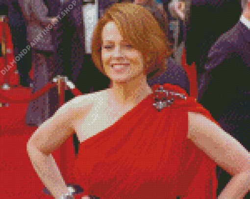 Sigourney Weaver In Red Dress Diamond Painting